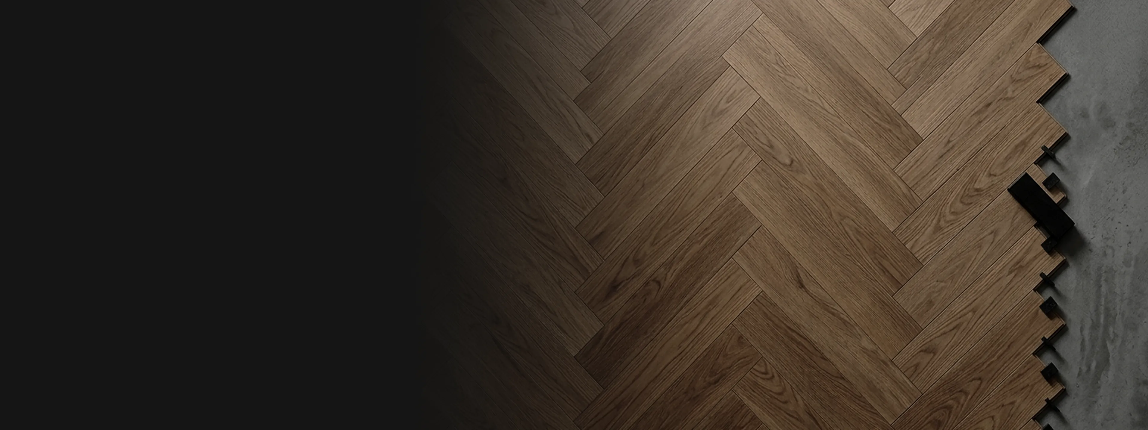 Exemple de calepinage parquet avec sens de pose et découpes visibles.